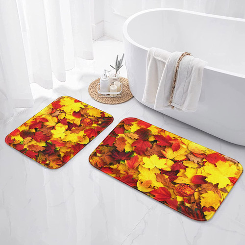 ArtSocket Halloween Bathroom Rugs and Mats Sets 2 Piece, Halloween Spiders Cobweb Bathroom Rugs Non Slip, Spooky Spiderweb Black Absorbent Microfiber Memory Foam Bath Mat Machine Washable Floor Mats