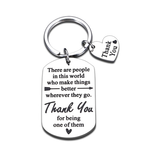 Coworker Gift for Women Men Thank You Keychain Employee Appreciation Gifts Coworker Leaving Gifts for Women Inspirational Keychain Retirement Office Gifts for Hin Her Leaving Going Away Farewell Gifts