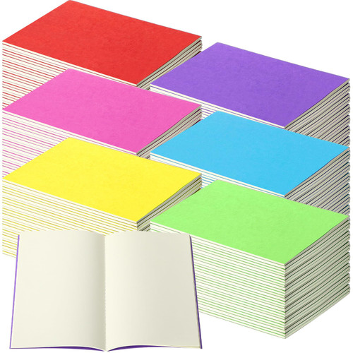 30 Pack Blank Journal Notebook A5 Sketch Notebooks Unlined Notebook Travel Journal Blank Page Kraft Cover Notebook Journal for Travelers Students 8.3 x 5.5 Inch, 60 Pages/30 Sheets (Assorted Colors)