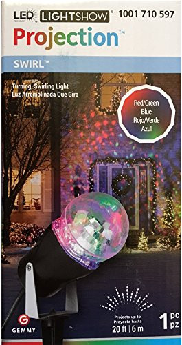 Lightshow Swirl Projection - Red/Green/Blue