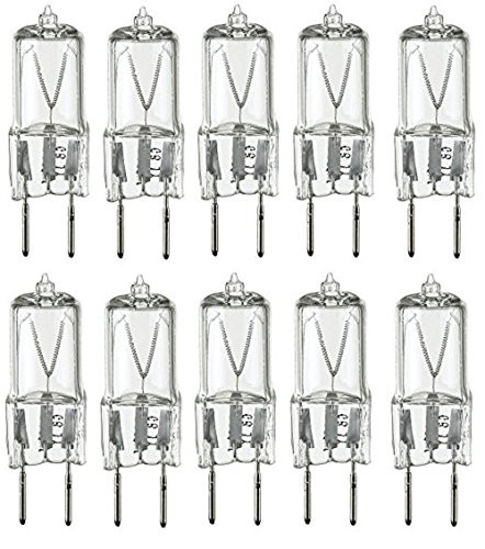 Pack Of 10 Q20/GY8 20 Watt T4 G8 Base JC Type 120 Volt Halogen Light Bulbs