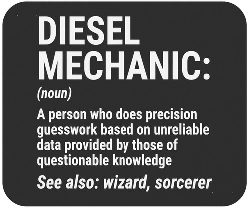Funny Gag Sarcastic Mousepad Diesel Mechanic Definition Office Poster Funny Mechanical Mechanist Gift Black Mouse Pad Computer Mouse mat