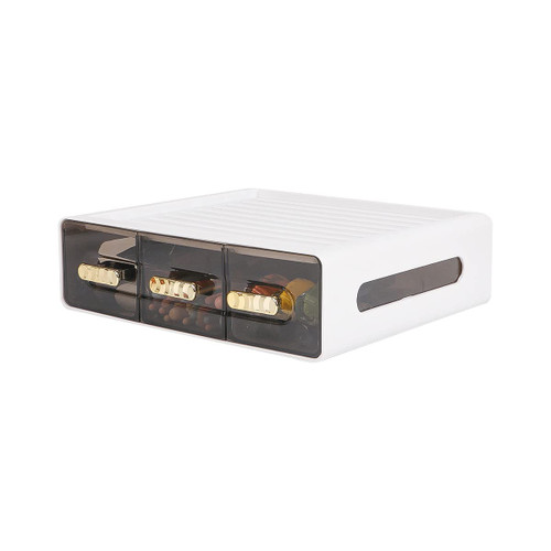 Tonxus Desk Organizer with 3 Drawers,Stackable Storage Drawer,Desktop Drawer Organizer,Plastic Storage Drawers for Office Stationery Supplies Makeup Cosmetic Organization (White) Tonxus Desk Organizer with 3 Drawers,Stackable Storage Drawer,Desktop Drawer Organizer,Plastic Storage Drawers for Office Stationery Supplies Makeup Cosmetic Organization (White)