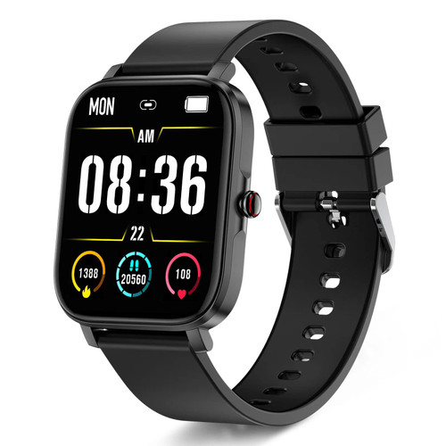 Smart Watch for Men Women, 1.69" Full Touch Screen Fitness Tracker with Heart Rate and Sleep Monitor, Activity Tracker with IP68 Waterproof Pedometer Calorie, Fitness Watch for Android and iOS Phones