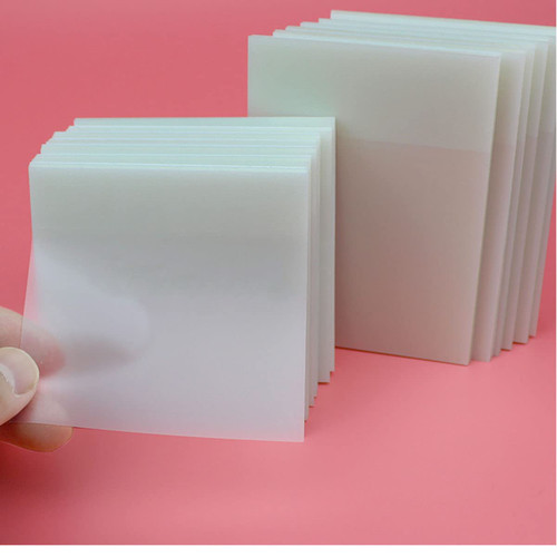 Transparent Sticky Notes Sticky Note Pads Clear Self-Stick Notes Self-Adhesive Memo Assorted Sticky Notes for Office School Planner Memo (3 x 3 Inch) (600 Sheets/12 Pads)