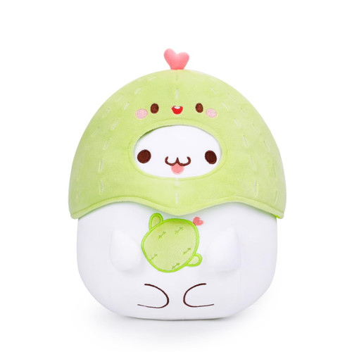 AIXINI Cute Cactus Cat Plush Pillow 10" Kitten Stuffed Animal, Soft Kawaii Cat Plushie with Cactus Outfit Costume, Hugging Plush Squishy Pillow Toy for Kids