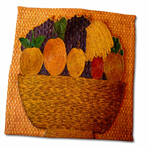 3dRose Roni Chastain Photography - Woven Bowl of Fruit - Towels (twl-112744-3)