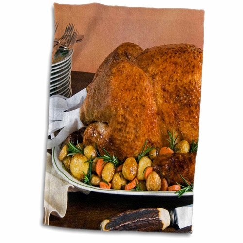 3dRose Cuisine, Roast Turkey, potatoes, chestnuts - LI11 NTO0002 - Nico... - Towels (twl-139999-1) 3dRose Cuisine, Roast Turkey, potatoes, chestnuts - LI11 NTO0002 - Nico... - Towels (twl-139999-1)