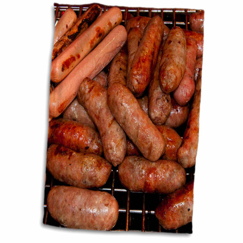 3dRose Roasted hot dogs and sausages, cuisine - LI11 NTO0047 - Nico Tondini - Towels (twl-140043-1) 3dRose Roasted hot dogs and sausages, cuisine - LI11 NTO0047 - Nico Tondini - Towels (twl-140043-1)