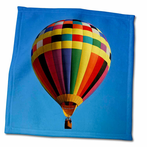 3dRose Hot air Balloon Colorful Transportation Sky Blue - Towels (twl-155081-3) 3dRose Hot air Balloon Colorful Transportation Sky Blue - Towels (twl-155081-3)