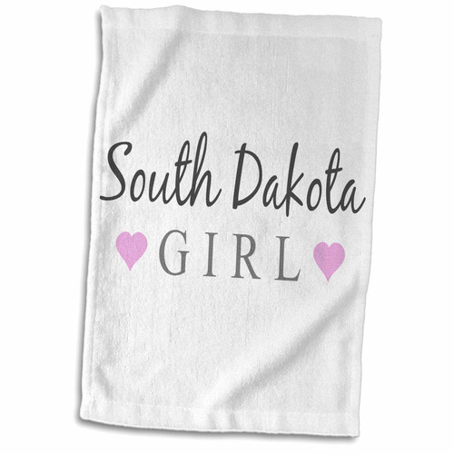 3dRose South Dakota Girl - Home State Pride - USA - United States of... - Towels (twl-161873-1)