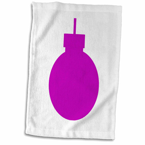 3dRose Susans Zoo Crew Holidays - round christmas ornament purple - Towels (twl-182013-1)