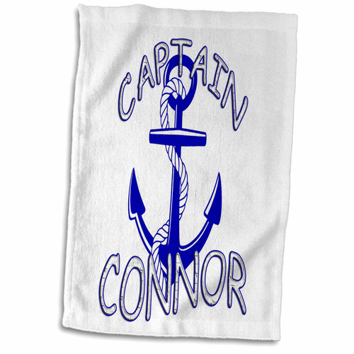 3dRose RinaPiro - Nautical Quotes - Captain Connor. Personalized quotes. - Towels (twl-216583-1) 3dRose RinaPiro - Nautical Quotes - Captain Connor. Personalized quotes. - Towels (twl-216583-1)