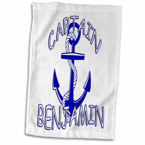 3dRose RinaPiro - Nautical Quotes - Captain Benjamin. Personalized Quotes. - Towels (twl-216588-1) 3dRose RinaPiro - Nautical Quotes - Captain Benjamin. Personalized Quotes. - Towels (twl-216588-1)