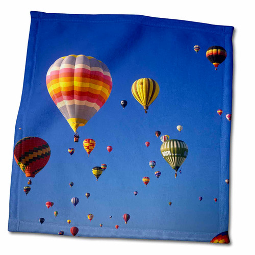 3dRose Hot Air Balloons. Balloon Festival, Albuquerque, New Mexico - Towels (twl-231262-3)