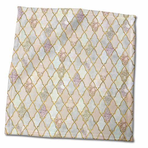 3dRose Luxury Trendy Rosegold and Grey Moroccan Arabic Quatrefoil Pattern - Towels (twl-268958-3) 3dRose Luxury Trendy Rosegold and Grey Moroccan Arabic Quatrefoil Pattern - Towels (twl-268958-3)