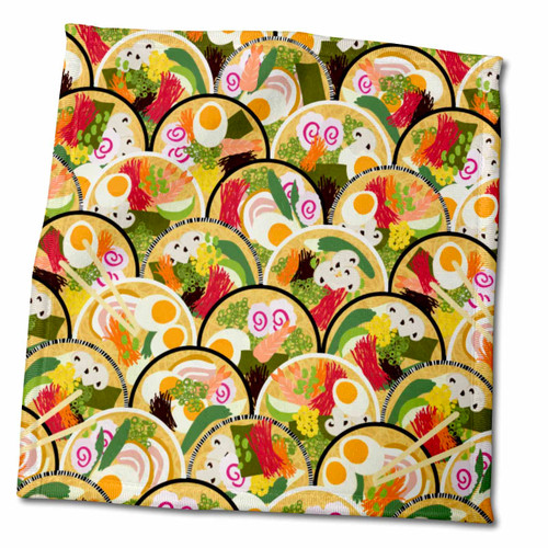 3dRose Janna Salak Designs Food and Drink - Rainbow Ramen Bowls - Towels (twl-335134-3) 3dRose Janna Salak Designs Food and Drink - Rainbow Ramen Bowls - Towels (twl-335134-3)