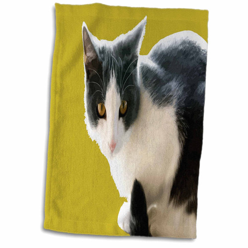 3dRose Grey and White Tuxedo Cat Vector Art - Towels (twl-356291-1) 3dRose Grey and White Tuxedo Cat Vector Art - Towels (twl-356291-1)