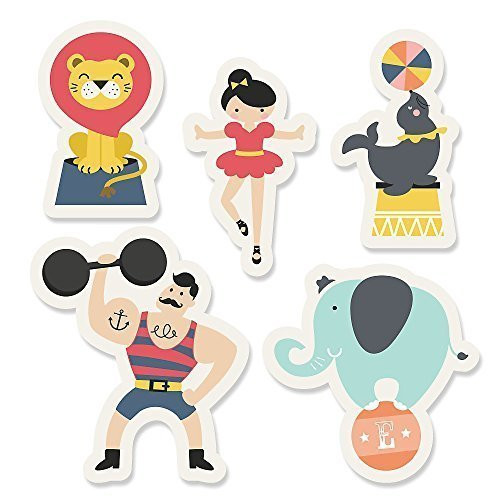 Big Dot of Happiness Carnival Circus - Cirque du Soiree - DIY Shaped Baby Shower or Birthday Party Cut-Outs - 24 Count Big Dot of Happiness Carnival Circus - Cirque du Soiree - DIY Shaped Baby Shower or Birthday Party Cut-Outs - 24 Count