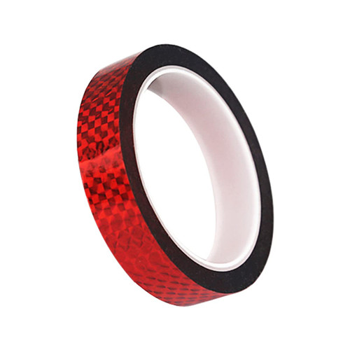 jweemax Decorative Tape, Masking Tape, Scrapbooking Sticker, Grid Washi Tape for Craft, Laser Glitter Design, Red, 15mm Wide