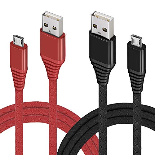 Android Micro USB Charging Cable,[2Pack 10Ft]Extra Long Charging Cord Wire for Android phones,Durable Charger Sync Cord for Samsung galaxy S7 S6 edge,HTC,MOTO,PS4,Xbox,Echo Dot(2nd),Windows,MP3,Camera