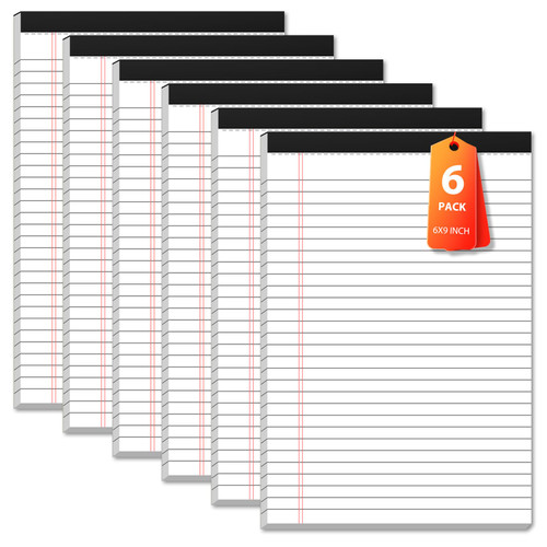 10 Pack Legal Pads Notepads 6x9 In Writing Notepads 30 Sheets Perforated Recycled Paper Legal Notepads 29 Lines College Ruled Legal Pad 80gsm Premium Thick Paper Lined Notepad for School Office Notes