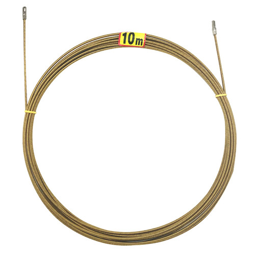 VGongTech 33ft Electrical Spring Wire Threader Fish Tape Fastener Cable Wire Puller Tool Upgraded 4 Cores Larger Leader Hole Electrician Threading Device