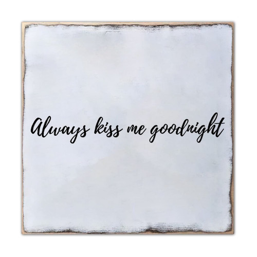 Rustic Wooden Sign Always Kiss Me Goodnight Shabby Chic Wooden Pallet Sign Wooden Hanging Plaque Distressed Look Farmhouse Decoration Wood Decoration Home Decor for Farmhouse Desk Living Room Rustic Wooden Sign Always Kiss Me Goodnight Shabby Chic Wooden Pallet Sign Wooden Hanging Plaque Distressed Look Farmhouse Decoration Wood Decoration Home Decor for Farmhouse Desk Living Room