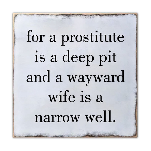 Farmhouse Style Wood Sign Plaque for A Prostitute is A Deep Pit Rustic Wooden Pallet Sign Plaque Wood Plank Hanging Sign with Hook Vintage Family Sign Wooden Hanging Decor for Table Cottage