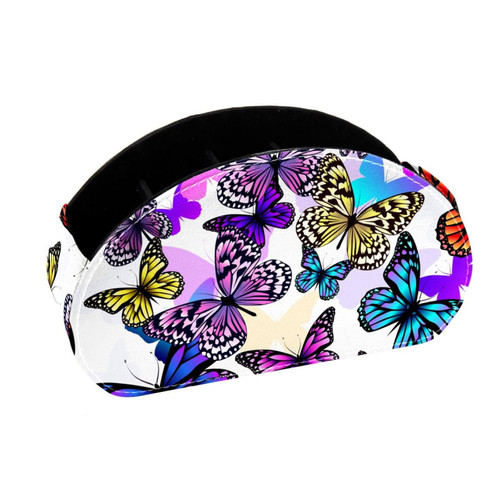 Lyetny Desktop Pen & Pencil Storage Cups Colorful Butterfly Group Pen Organizer Makeup Brush Holders Pencil Cup for Office College Home