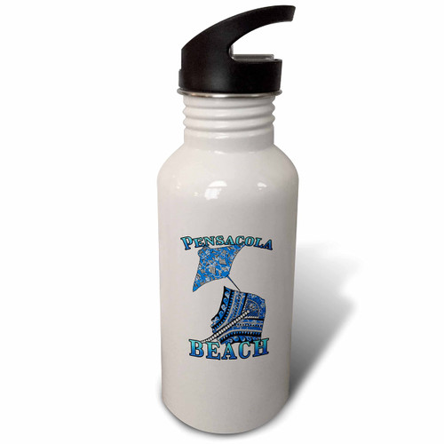 3dRose Tribal stingray for your vacation to Pensacola Beach Florida. - Water Bottles (wb_359352_2)