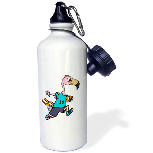 3dRose Funny Cute Pink Flamingo Bird Playing Flag Football Sports... - Water Bottles (wb-362119-1) 3dRose Funny Cute Pink Flamingo Bird Playing Flag Football Sports... - Water Bottles (wb-362119-1)