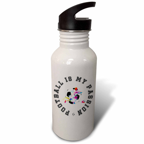 3dRose Football - Soccer Sport - Football is my passion. Football... - Water Bottles (wb-364541-2) 3dRose Football - Soccer Sport - Football is my passion. Football... - Water Bottles (wb-364541-2)