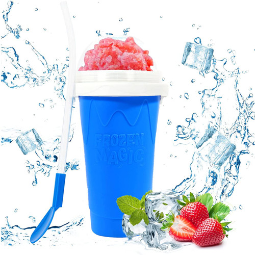 Slushie Maker Cup,Slushy Maker Magic Squeeze Cup Cooling Maker Cup Freeze Mug Milkshake Smoothie Mug,Portable Squeeze Ice Cup for Family Slushie Maker Cup,Slushy Maker Magic Squeeze Cup Cooling Maker Cup Freeze Mug Milkshake Smoothie Mug,Portable Squeeze Ice Cup for Family