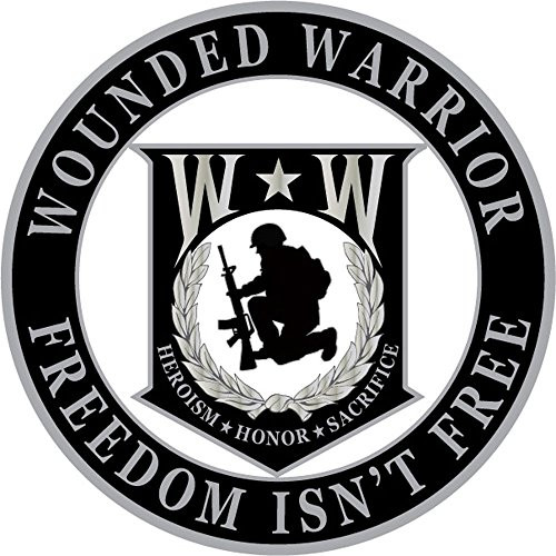 EagleEmblems Wounded Warrior "Freedom Isn't Free" Veteran Logo Lapel / Hat Pin