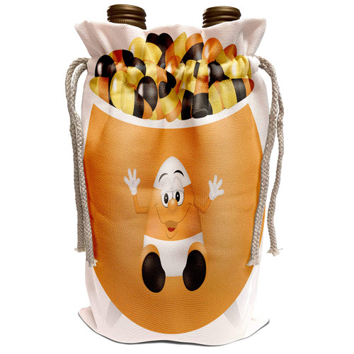 3dRose Anne Marie Baugh - Cute Illustrations - Cute Bowl Of Halloween Candy Illustration - Wine Bag (wbg_324486_1) 3dRose Anne Marie Baugh - Cute Illustrations - Cute Bowl Of Halloween Candy Illustration - Wine Bag (wbg_324486_1)