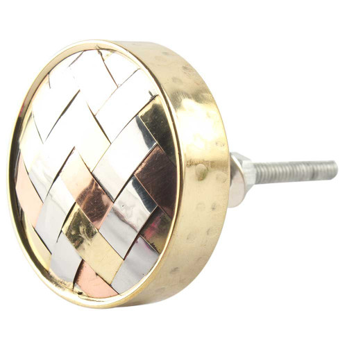 Indian Shelf 2 Pieces Knobs for Dresser Drawers | Round Knobs for Dressers | Antique Bathroom Knobs and Pulls | Metal Pulls | Cabinet Knobs | Vintage Knobs for Cabinets and Drawers