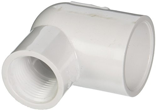 Genova 34117 90 Solvent x Threaded Elbow Pack of 1 White