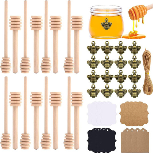 24 Pcs Wooden Honey Dipper Sticks,Mini Honey Spoons,Wooden Honeycomb Stick,Honey Stirrers,Small Honey Spoons Stirrer Stick,Wooden Honey Dipper Stick or Home Kitchen,Wedding Party Favors 24 Pcs Wooden Honey Dipper Sticks,Mini Honey Spoons,Wooden Honeycomb Stick,Honey Stirrers,Small Honey Spoons Stirrer Stick,Wooden Honey Dipper Stick or Home Kitchen,Wedding Party Favors