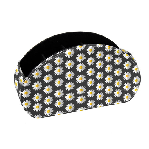 Lyetny Desktop Pen & Pencil Storage Cups Daisy Pattern Pen Organizer Makeup Brush Holders Pencil Cup for Office College Home