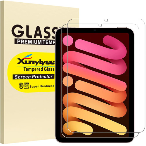 XunyLyee [2 Pack] Screen Protector for iPad Mini 6, Easy Installation Tempered Glass for iPad Mini 6 2021 8.3 inch
