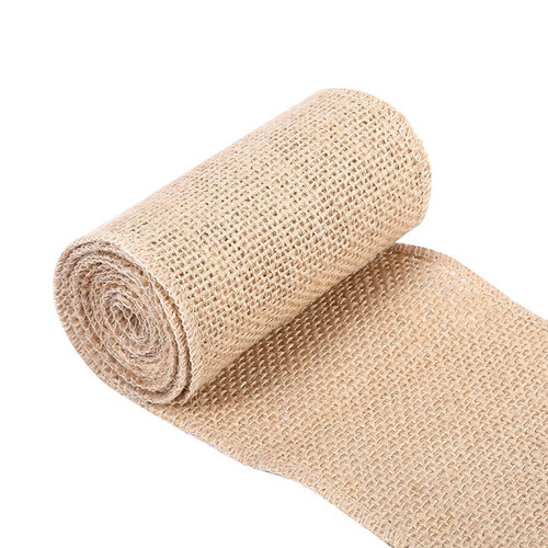 6 Sizes Vintage Jute Burlap Table Runner,Vintage Nature Hessian Jute Burlap, Ribbon Table Runner Perfect for Table-Runners Weddings Decorations abd Crafts(10cm*2m)