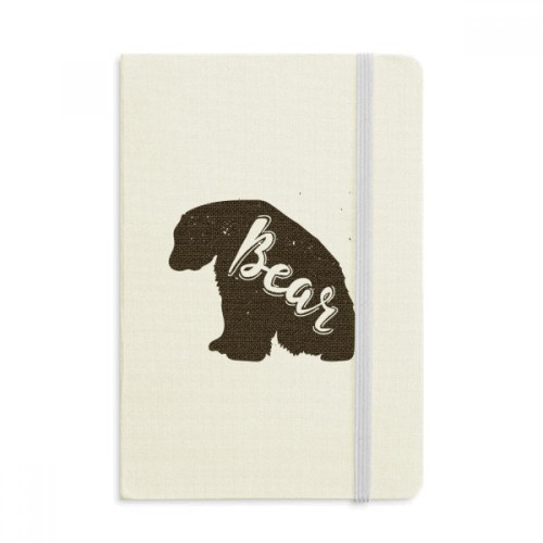 Polar Bear And White Animal Notebook Official Fabric Hard Cover Classic Journal Diary