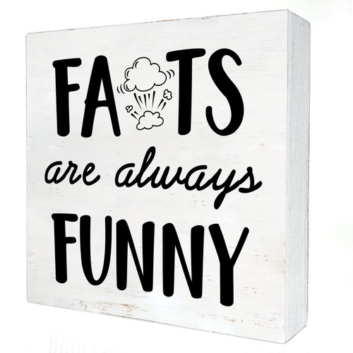 Humorous Bathroom Quote Wooden Box Sign with Saying Desk Decor 5 x 5 Inch Toilet Box Sign Wood Plaque Block Sign Modern Home Restroom Decor