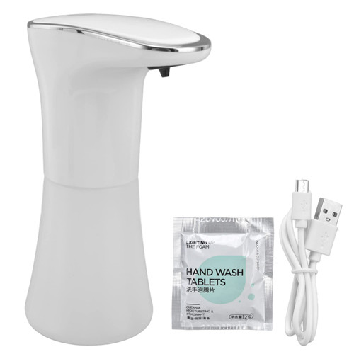 plplaaoo Smart Sensor Soap, Automatic Soap Dispenser, 400ml Automatic Soap Dispenser Touchless USB Rechargeable Smart Sensor Foam Soap Pump for Bathroom, Hotel, Kitchen, Toilet