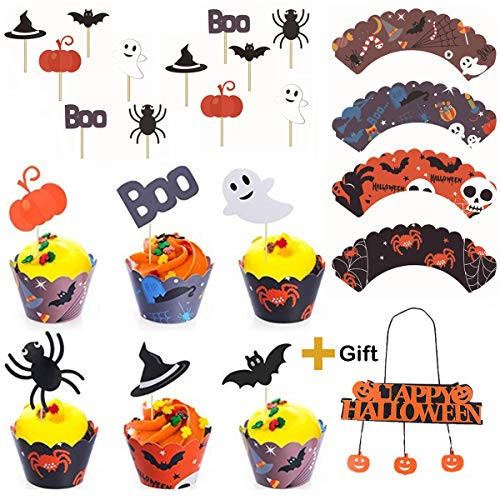 YINGAR 48 Pieces Spider Ring Cupcake Toppers and Halloween Appetizer Picks for Halloween Party Supplies Halloween Party Cupcake Decorations Halloween Food YINGAR 48 Pieces Spider Ring Cupcake Toppers and Halloween Appetizer Picks for Halloween Party Supplies Halloween Party Cupcake Decorations Halloween Food