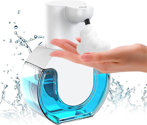 Automatic Soap Dispenser, Wall Mounted or Tabletop Touchless Soap Dispenser 420ml,4 Adjustable Soaps, Rechargeable?Waterproof, Smart Sensor,Soap Dispenser for Bathroom and Kitchen