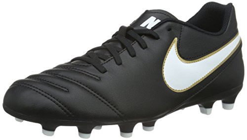 Nike Men's Tiempo Rio III FG Soccer Cleat Black/White 9 D(M) US