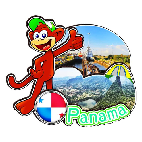 Panama Magnet Fridge Magnet Wooden 3D Landmarks Travel Collectible Souvenirs Decoration Handmade-3