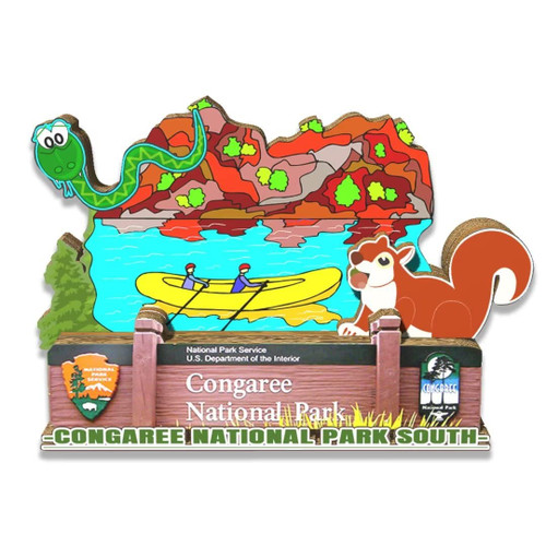 USA Congaree National Park Magnet Fridge Magnet Wooden 3D Landmarks Travel Collectible Souvenirs Decoration Handmade2